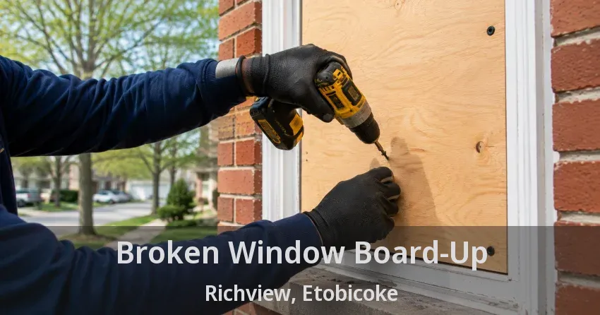Broken Window Board-Up Richview, Etobicoke - ON