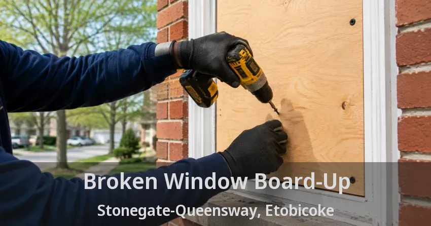 Broken Window Board-Up Stonegate-Queensway, Etobicoke - ON