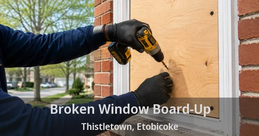 Broken Window Board-Up Thistletown, Etobicoke - ON