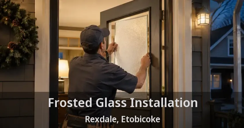 Frosted Glass Installation Rexdale, Etobicoke - ON