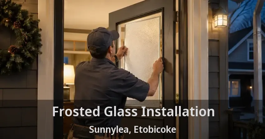 Frosted Glass Installation Sunnylea, Etobicoke - ON
