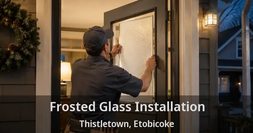 Frosted Glass Installation Thistletown, Etobicoke - ON