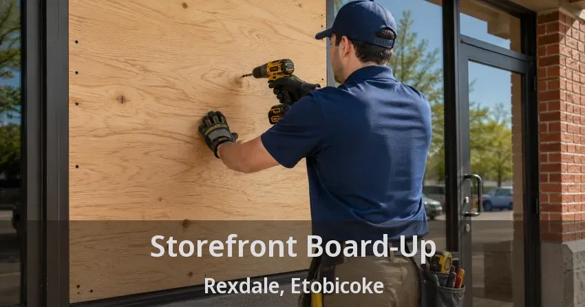 Storefront Board-Up Rexdale, Etobicoke - ON