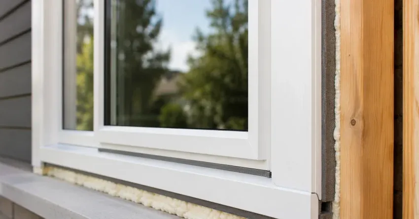 technician installing fiberglass window frame in Sunnylea, Etobicoke home