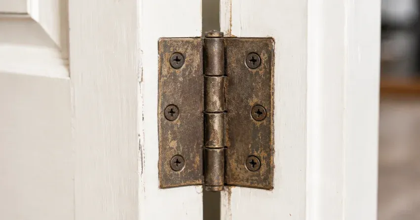 technician adjusting a sagging door hinge in Sunnylea, Etobicoke